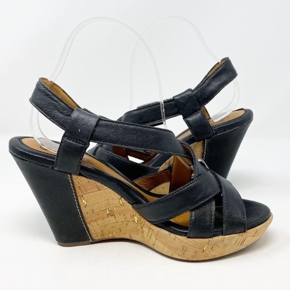 Sofft | Leather Strappy Cork Wedge - Picture 3 of 4
